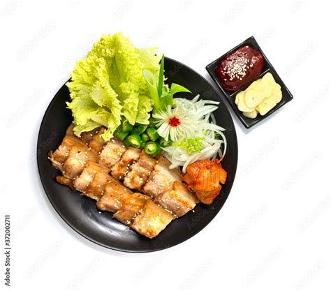 Grilled Pork Belly Samgyeopsal Gui Is An Extremely Popular Korean Bbq