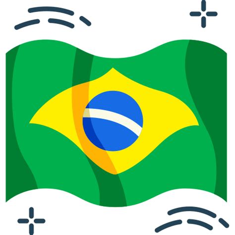 Brazil Flag Generic Color Fill Icon