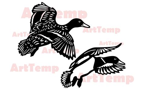 Wild Ducks Dxf Duck Svg File Svg For Cricut Dxf For Laser Etsy