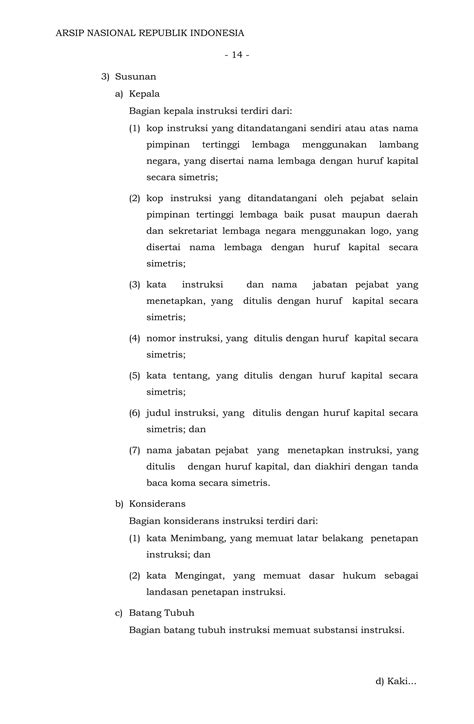 Perka Anri No 02 Tahun 2014 Tentang Pedoman Tata Naskah Dinas PDF