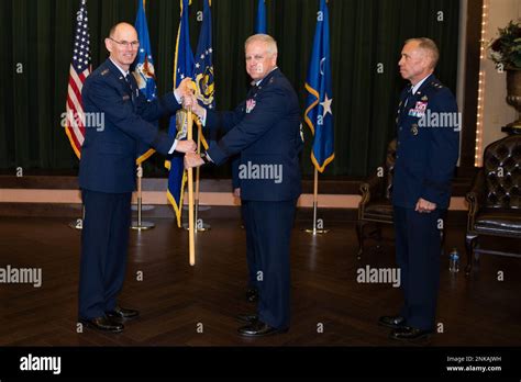 U S Air Force Gen Duke Richardson Left Commander Air Force Material Command Usaf Maj Gen