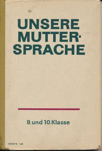 Unsere Muttersprache Und Klasse Ddr Lehrbuch Shop Ddrbuch De