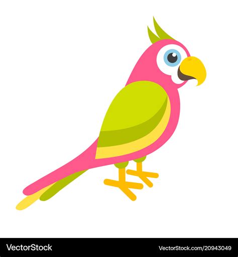 Cute Colorful Parrot Royalty Free Vector Image