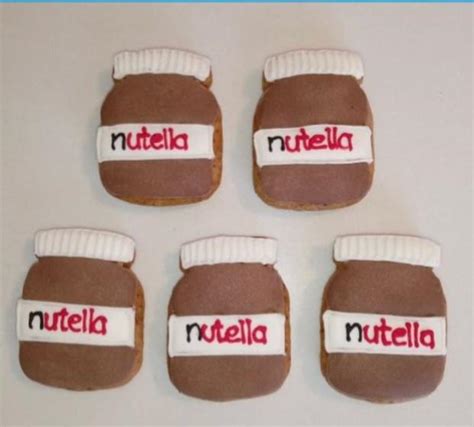 Biscoito Decorado De Mel Nutella Dona Maria Biscoiteria Biscoito