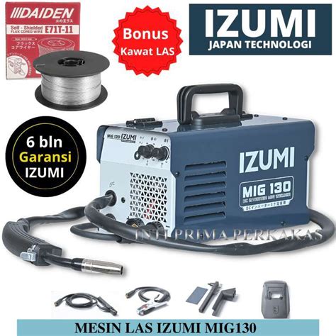 Promo Izumi Mig Mesin Las Co Flux Core Tanpa Gas Travo Listrik Co