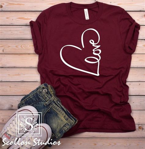 Love Heart Valentines Shirt Valentines Shirt Valentine T Shirts