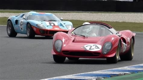 Replicas Ferrari 330 P4 V12 And Ford Gt40s Phillip Island Classic 2023