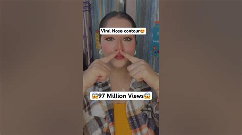 😱omg😱97 Million Viral For This Nose Contouring😱 Makeupshorts Youtubeshorts Makeuphacks Hacks