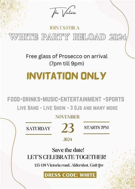 White Party 2024, 135-139 Victoria Road, , GU11 1JW Aldershot, United