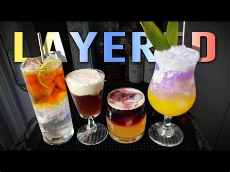 Layered Cocktail Recipes Youtube