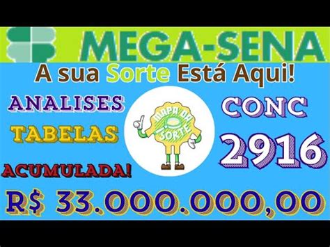 Mega Sena Concurso 2916 - MEGA SENA CONCURSO 2916 ACUMULADA! TABELAS PARA 18/09/2025 - YouTube