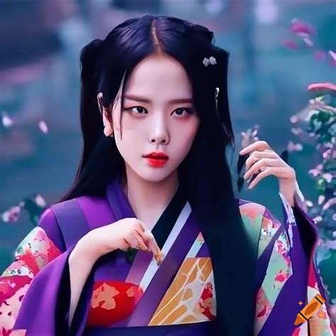 Blackpink Jisoo In A Stylish Kimono Outfit On Craiyon