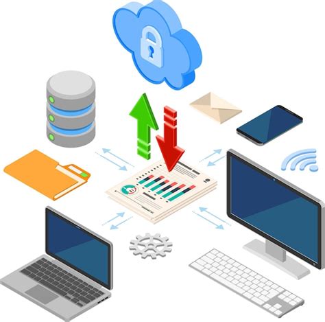 Premium Vector Cloud Computing Technology Isometric