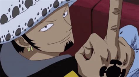 One Piece Law GIF - One Piece Law Middle Finger - Discover & Share GIFs