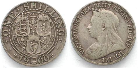 England GROSSBRITANNIEN Shilling 1900 VICTORIA Silber 32030 Ss MA Shops