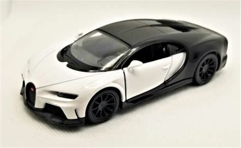 Kinsmart Scale Model Bugatti Chiron Supersport White Bbkt Dw