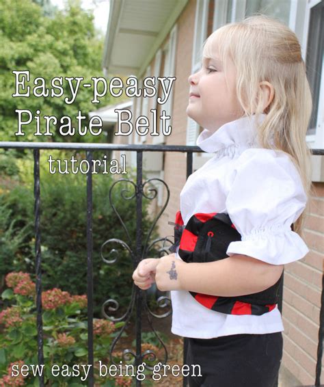 Sew Easy Being Green Easy Peasy Pirate Belt Tutorial