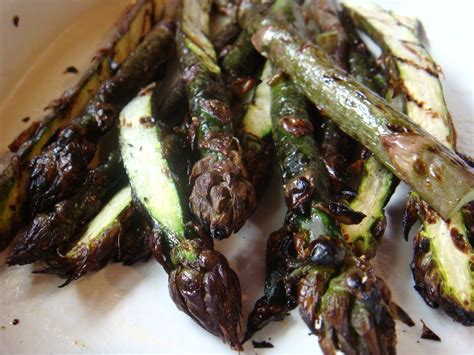 Grilled Purple Asparagus With Dill Sauce Boston Food And Whine