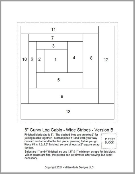 Fpp Print Your Own Curvy Log Cabin Block Etsy Pineapple Quilt