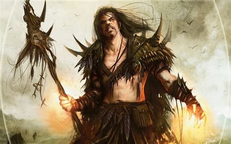 Hd Wallpaper Magic The Gathering Fantasy Art Artwork Mtg Sarkhan Vol