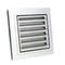 Grille de ventilation en aluminium 428 RENSON carrée blanche