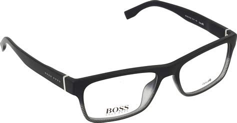 Hugo Boss Eyeglasses 0729 0kay Black Text Gray Clothing Shoes And Jewelry