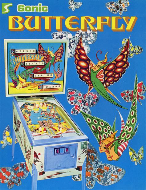 The Arcade Flyer Archive Pinball Machine Flyers Butterfly Segasa