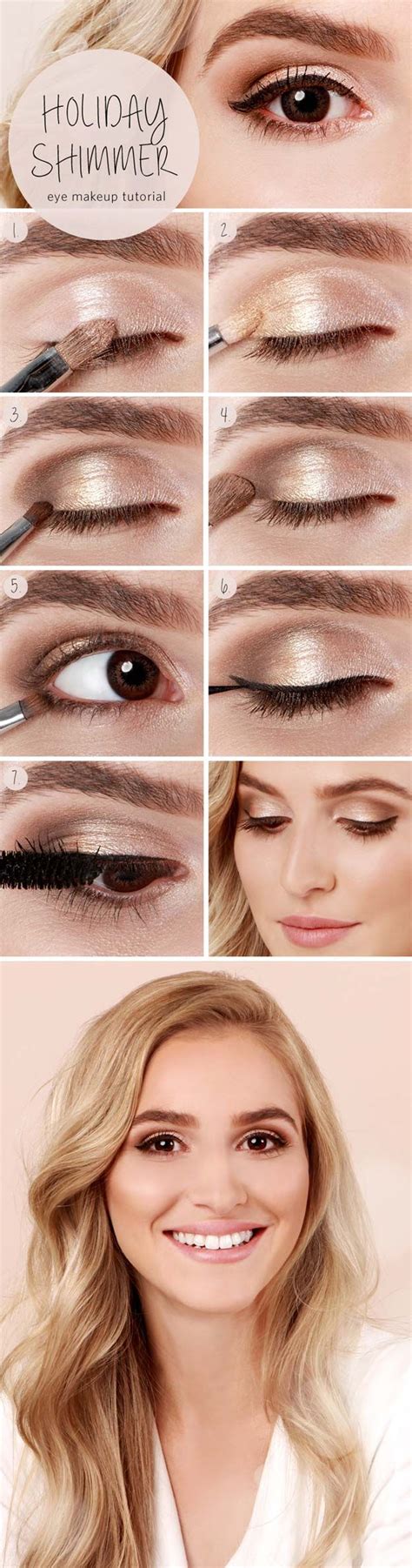 Best Makeup Tutorials For Teens Holiday Shimmer Eye Tutorial Easy