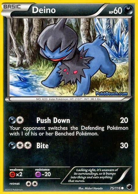 Deino 75116 Plasma Freeze Pokemon Card Review Primetimepokemons