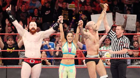 Bayley Cesaro Sheamus Def Raw Womens Champion Charlotte Flair