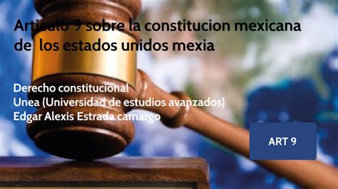 Articulo Sobre La Constitucion Mexicana De Los Estados Unidos