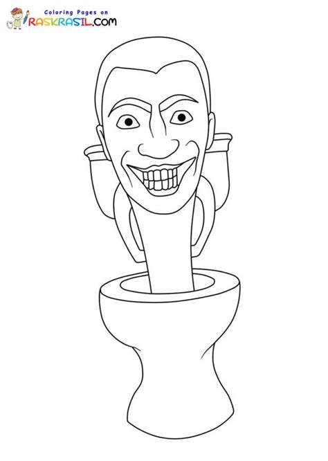 Skibidi Toilet Coloring Pages Printable For Free Download