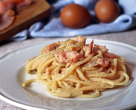 Spaghetti Alla Carbonara Di Salmone Affumicato La Cucina Di Claudio