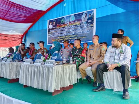 Tim Penilai Lomba Desa Kelurahan Sambangi Pemdes Wunduongohi Konawe