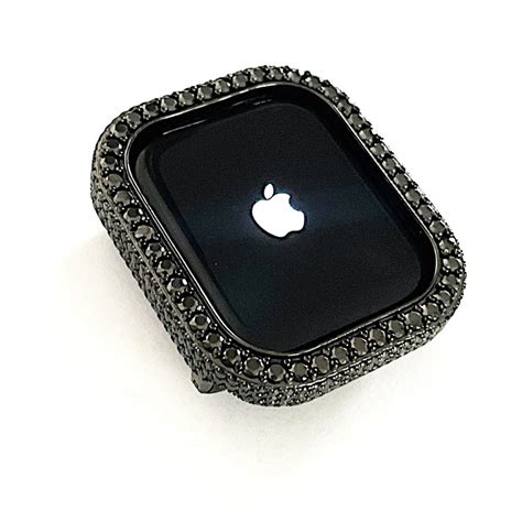 Black Bezel Only Lab Diamond Apple Watch Bezel Case Cover Etsy