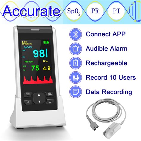 HealthTree Handheld Pulse Oximeter Fingertip Pulse Oximeter For Adult