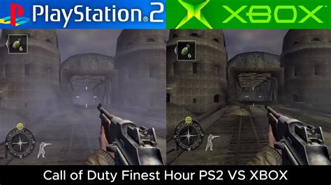 Call Of Duty Finest Hour Ps2 Vs Xbox Graphics Comparison Framerate