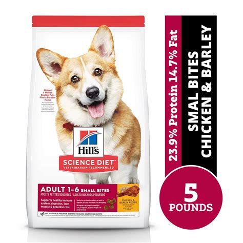 Hill's Science Diet Adult Small Bites Chicken & Barley Recipe Dry Dog ...
