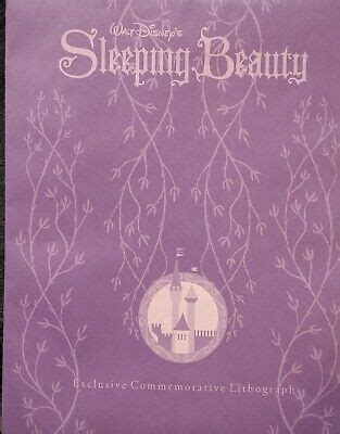 Walt Disney Sleeping Beauty Exclusive Commemorative Lithograph New Ebay