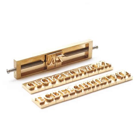 Brass Flexible Letters CNC Engraving Mold Hot Foil Stamping Machine