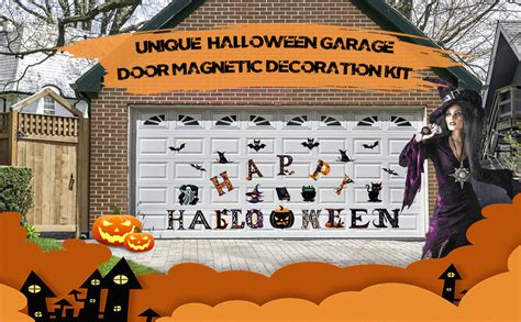 Amazon 28Pcs Halloween Garage Door Magnetic Decorations Bat And