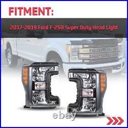 Pair Headlights For 2017 2019 Ford F250 F350 F450 F550 Super Duty