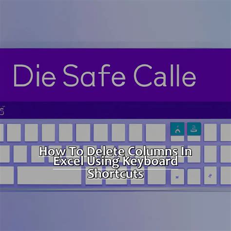 Keyboard Shortcuts For Deleting Rows And Columns In Excel