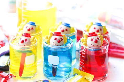 Clown Jell O Shots Halloween Drink Idea