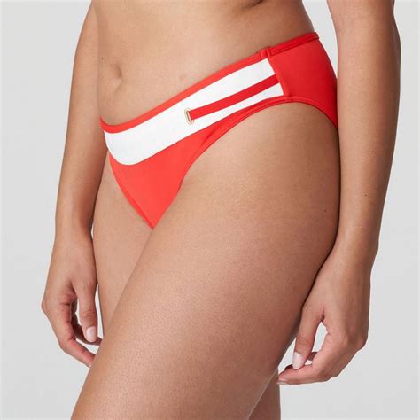 Bikini slip brésilien rouge Prima Donna Maillot Lemon Curve