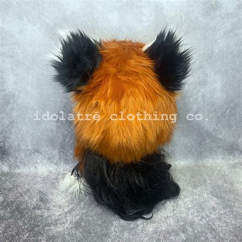 Red Panda Soft Sculpture Ear Hat Etsy