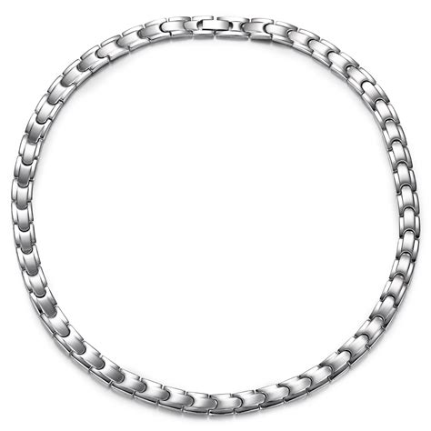 RainSo Sliver Link Chain Stainless Steel Necklaces... – Grandado