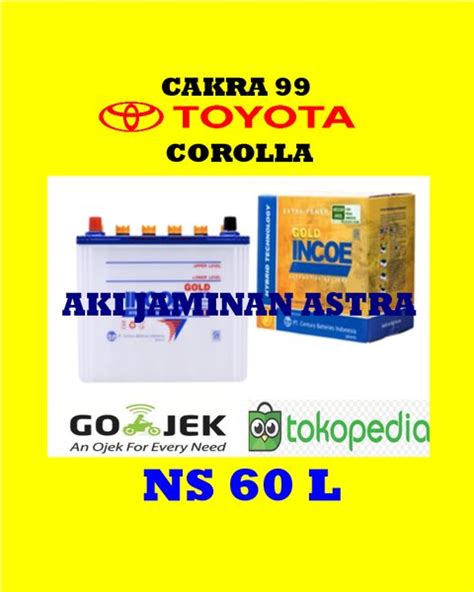 Jual Aki Toyota Corolla Incoe Gold Astra Ns L Or B L Or B L Or