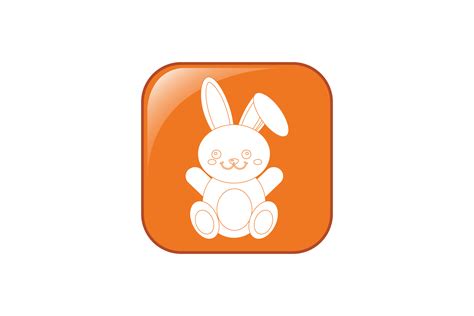 Happy Bunny Flat Icon Graphic By Jasmineartstudio01 · Creative Fabrica