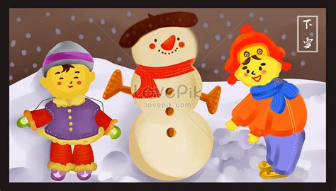 A snowy day illustration image_picture free download 400098997_lovepik.com